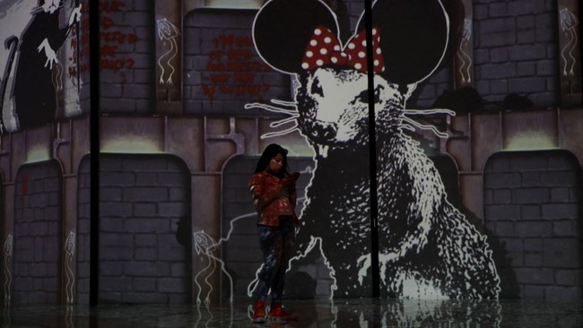 FOTO: Pameran 'Tak Berizin' Banksy Dibuka di Meksiko