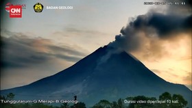 VIDEO: Gunung Merapi Kembali Luncurkan Guguran Awan Panas
