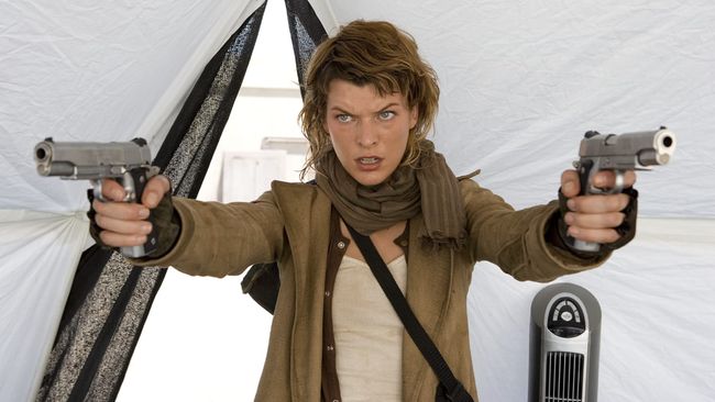 Jadwal Bioskop Trans TV hari ini (16 Maret) Resident Evil: Extinction. Berikut sinopsis Resident Evil: Extinction dibintangi Milla Jovovich. 
