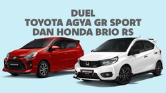 INFOGRAFIS: Duel Toyota Agya GR Sport dan Honda Brio RS