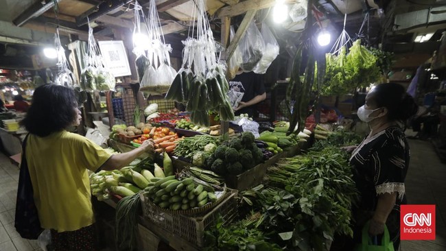 Badan Pusat Statistik (BPS) mencatat indeks harga konsumen Indonesia deflasi 0,02 persen sepanjang Agustus 2023 dipicu oleh harga komoditas pangan.
