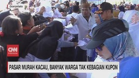 VIDEO: Pasar Murah Kacau, Banyak Warga Tak Kebagian Kupon