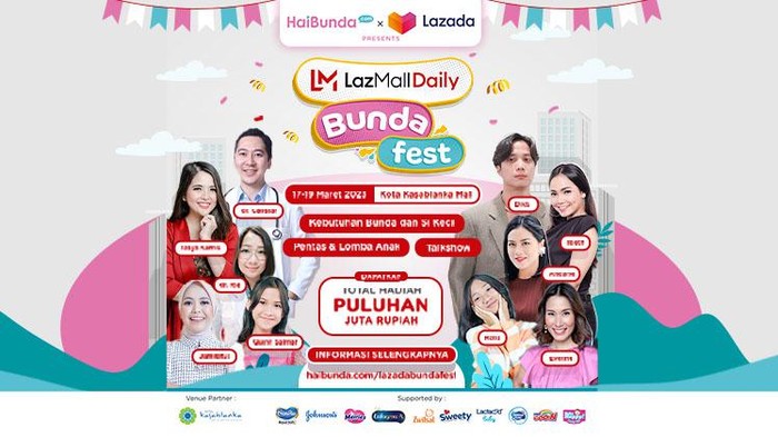 LazMall Daily Bunda Fest 2023 Digelar 17-19 Maret 2023, Siap Seru-Seruan Bareng Si Kecil! LazMall Daily Bunda Fest 2023 Digelar 17-19 Maret 2023, Siap Seru-Seruan Bareng Si Kecil!