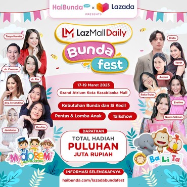 Yuk ke LazzMall Daily Bunda Fest 2023, Ada Dikta & Banyak Lomba!