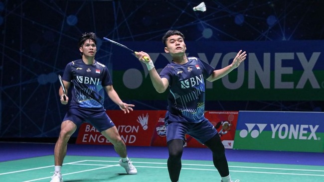 Ganda putra Indonesia Leo Rolly Carnando/Daniel Marthin berhasil lolos ke babak 16 besar Singapore Open 2023, Selasa (6/6).