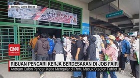 VIDEO: Ribuan Pencari Kerja Berdesakan Di Job Fair