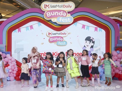 Intip 7 Potret Keseruan Lomba Kids Dance di LazMall Daily Bunda Fest 2023
