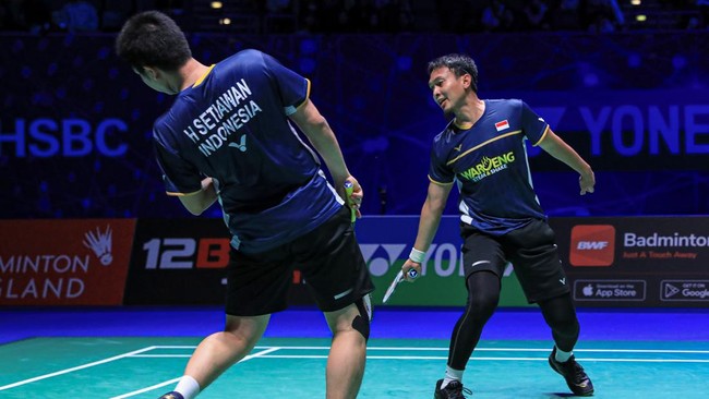 Mohammad Ahsan/Hendra Setiawan meminta maaf atas selebrasi berlebihan usai usai kalahkan Liu Yu Chen/Ou Xuan Yi (China) di perempat final All England 2023.