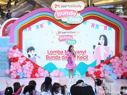 7 Potret Penampilan Quinn Salman Meriahkan Hari Kedua LazMallDaily Bunda Fest 2023