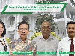 4 Calon Rektor Unimed Periode 2023-2027, Ini Sosoknya