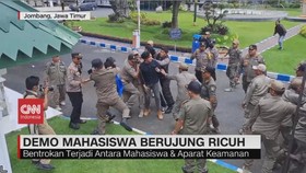 VIDEO: Demo Mahasiswa Berujung Ricuh