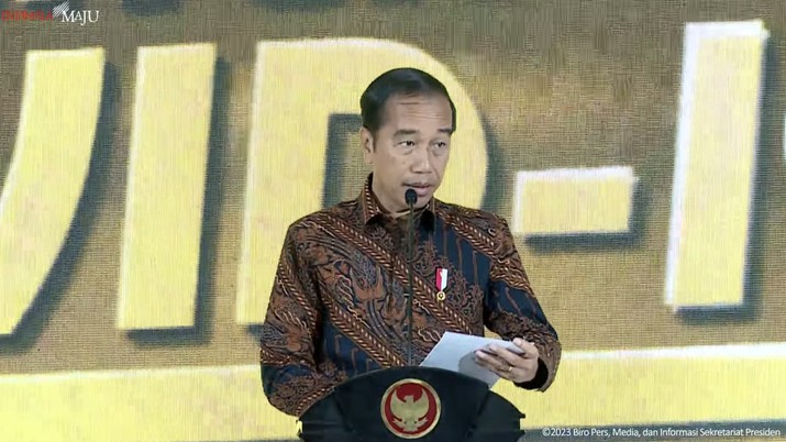 Presiden Jokowi serahkan penghargaan penanganan Covid-19, Jakarta, (20/3/2023). (Tangkapan layar youtube Setpres RI)