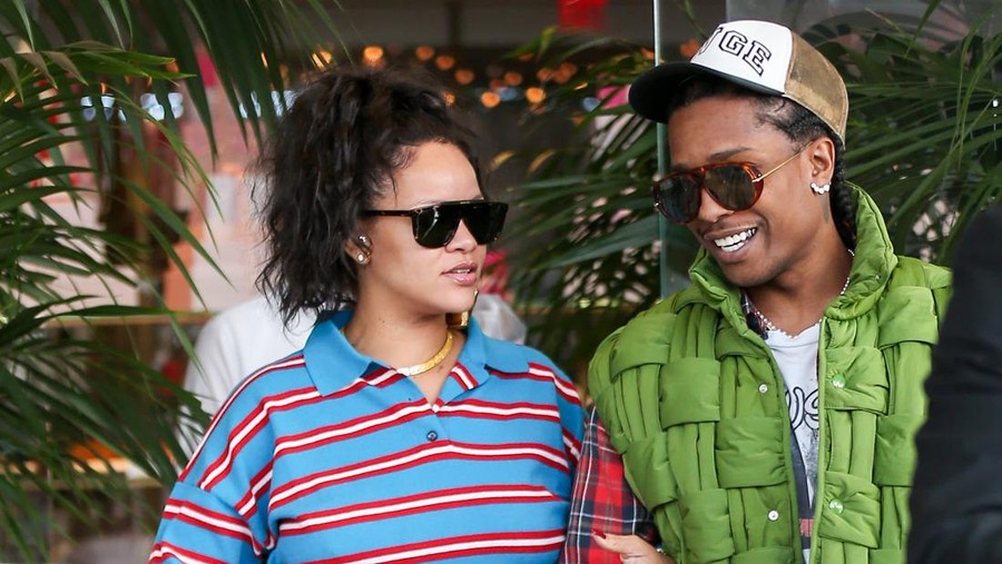 LOS ANGELES, CA - MARCH 15: Rihanna and ASAP Rocky are seen on March 15, 2023 in Los Angeles, California. (Photo by thecelebrityfinder/Bauer-Griffin/GC Images)