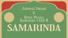 INFOGRAFIS: Jadwal Imsakiyah dan Buka Puasa Ramadan 1444 H Samarinda