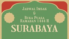 INFOGRAFIS: Jadwal Imsakiyah dan Buka Puasa Ramadan 1444 H Surabaya
