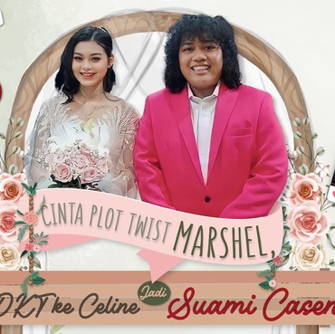 Infografis: Cinta Plot Twist Marshel, PDKT ke Celine Jadi Suami Cesen