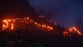 FOTO: Kobaran Api di Festival Musim Semi dan Tahun Baru Persia