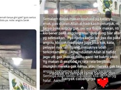 Hampir Terjebak Seafood Nonhalal, Netizen Muslim Ini Beri Peringatan