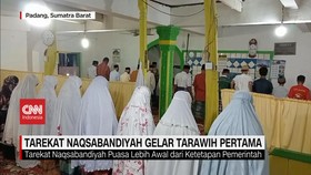 VIDEO: Tarekat Naqsabandiyah Gelar Tarawih Pertama dan Puasa Pertama