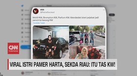VIDEO: Viral Istri Pamer Harta, Sekda Riau: Itu Tas KW!