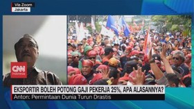 VIDEO: Eksportir Potong Gaji Buruh 25%