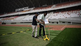 FOTO: Inspeksi Terakhir FIFA di Stadion Gelora Sriwijaya