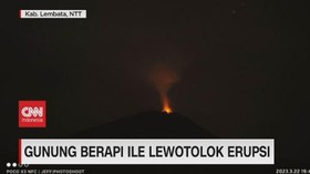 VIDEO: Gunung Berapi Ile Lewotolok Erupsi