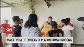 VIDEO: Mayat Pria Ditemukan di Plafon Rumah Kosong