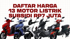INFOGRAFIS: Daftar Harga 13 Motor Listrik Subsidi Rp7 Juta