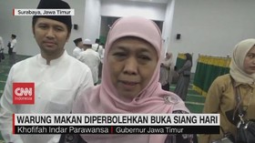 VIDEO: Warung Makan Diperbolehkan Buka Siang Hari