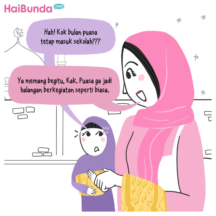 Puasa Tetap Masuk Sekolah, Bun?