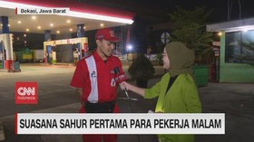 VIDEO: Suasana Sahur Pertama Pekerja Malam SPBU