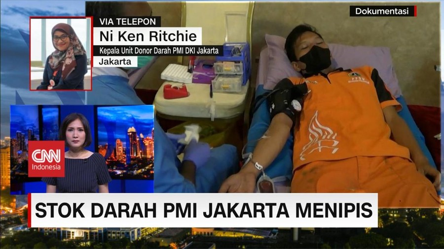 VIDEO: Stok Darah PMI Jakarta Menipis