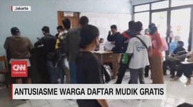 VIDEO: Antusiasme Warga Daftar Mudik Gratis