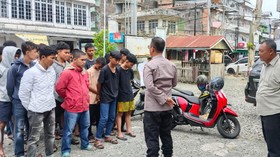Buat Konten Perang Sarung, 24 Remaja di Jambi Dibawa ke Kantor Polisi