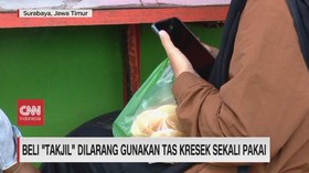 VIDEO: Beli 'Takjil' Dilarang Gunakan Tas Kresek Sekali Pakai