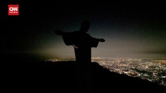 VIDEO: Momen Patung Kristus Penebus Gelap Gulita saat Earth Hour