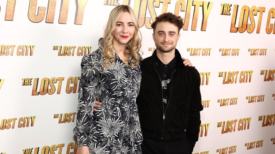 NEW YORK, NEW YORK - MARCH 14: Erin Darke and Daniel Radcliffe attend a screening of 