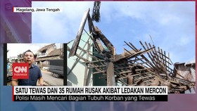 VIDEO: Satu Tewas dan 35 Rumah Rusak Akibat Ledakan Mercon di Magelang