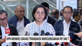 VIDEO: Menkeu Bicara Transaksi Mencurigakan Rp 349 T