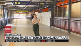 VIDEO: Menjajal Halte Terintegrasi Transjakarta-LRT