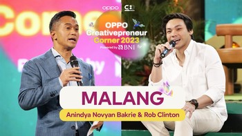 OPPO Creativepreneur Corner 2023 Powered by BNI - Anindya Novyan Bakrie & Rob Clinton