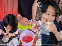 Pertama Kali Berburu Takjil, Orang Korea Ini Borong Sop Buah dan Jasuke