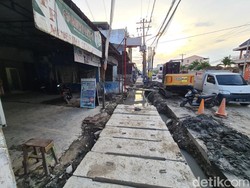 Ada Pengerjaan Drainase di Jalan Kyai Mojo Jogja, Rekayasa Lalin Disiapkan