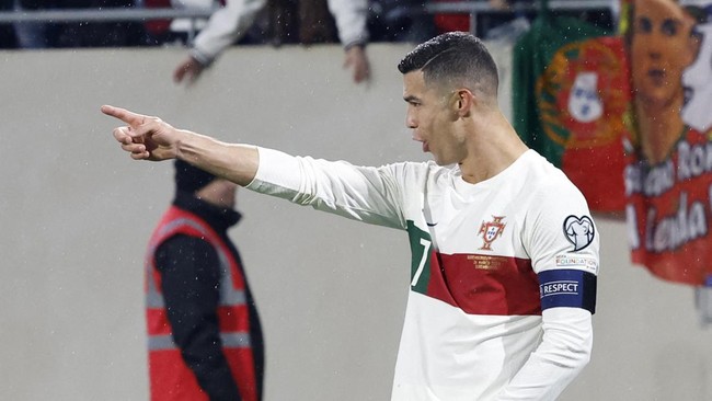 Cristiano Ronaldo mengungkapkan kegirangan usai membantu Portugal menang 6-0 atas Luksemburg pada Kualifikasi Euro 2024, Senin (27/3) dini hari WIB.