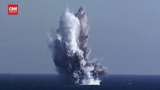 VIDEO: Korut Pamer Uji Drone Nuklir Bawah Laut yang Bisa Picu Tsunami