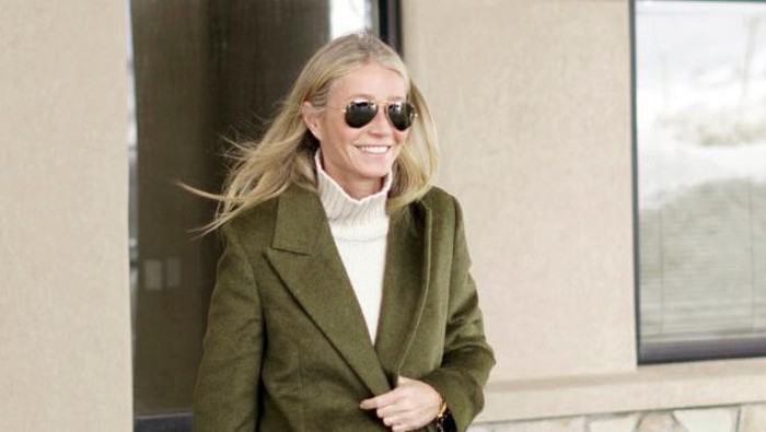 PARK CITY, UTAH - MARCH 21: Gwyneth Paltrow is seen leaving court on March 21, 2023 in Park City, Utah. (Photo by MEGA/GC Images)
