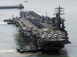 Viral Kapal Induk AS USS Nimitz Melintasi Perairan RI, Ini Kata TNI