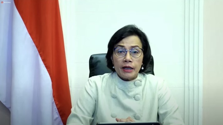 Menteri Keuangan Sri Mulyani memberi keterangan Press Statement THR dan Gaji 13. (Tangkapan Layar Youtube)