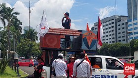 Partai Buruh Gelar Aksi Dukung Mahfud MD Bongkar TPPU di Kemenkeu